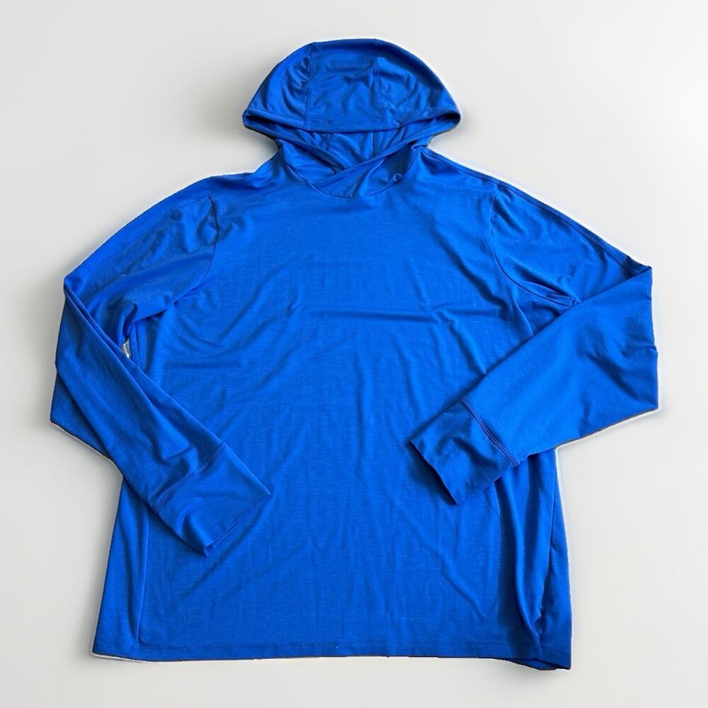 REI Co-Op Sahara Shade Hoodie UPF Lightweight Stretch XL Men Blue Hiking